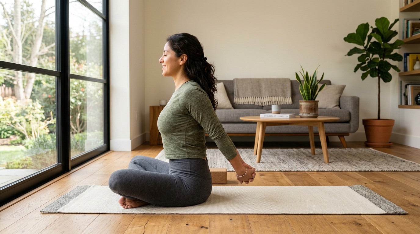 15-Minute Upper Body Posture Reset: Gentle Routine to Ease Forward Head and Rounded Shoulders