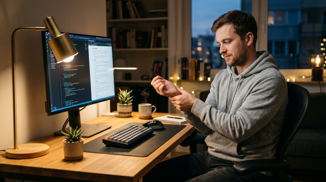 15-Minute Wrist and Elbow Stretch Routine for Developers and Desk Workers